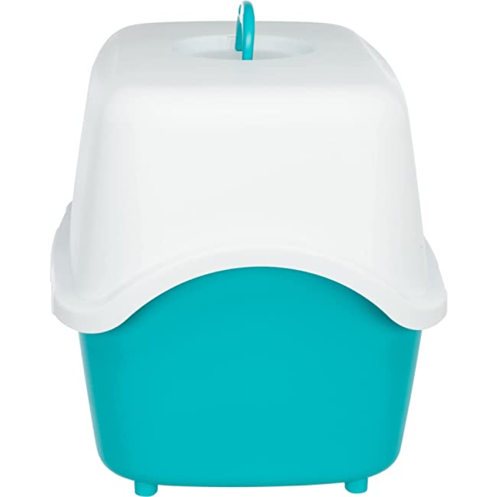 Trixie Vico Cat Litter Tray with Dome for Cats (Turquoise,58cm)