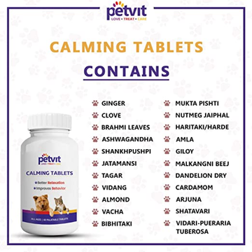 Petvit Calming Tablets for Dogs and Cats