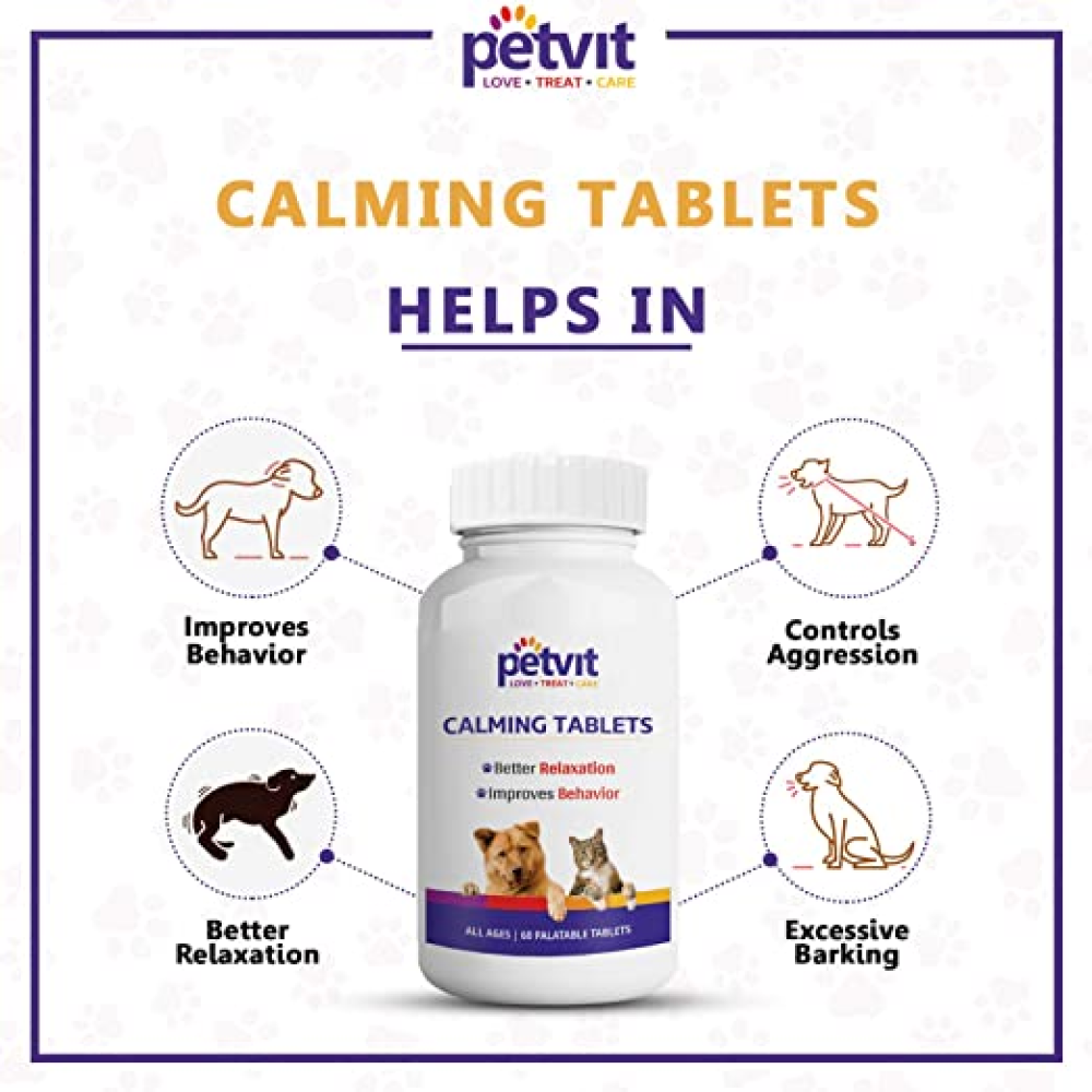 Petvit Calming Tablets for Dogs and Cats