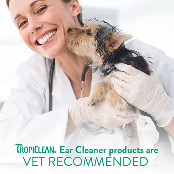 Tropiclean Dual Action Ear Cleaner for Dogs and Cats