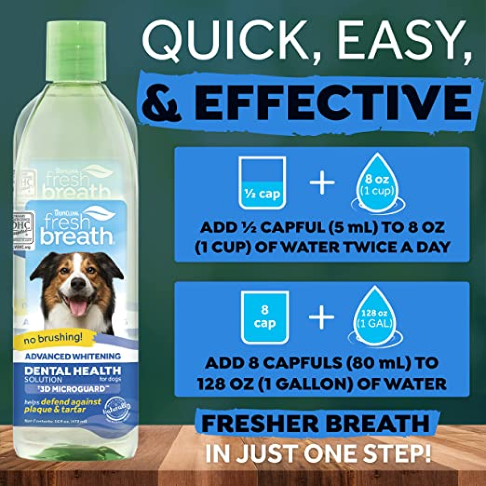 Fresh breath by sales tropiclean advanced whitening