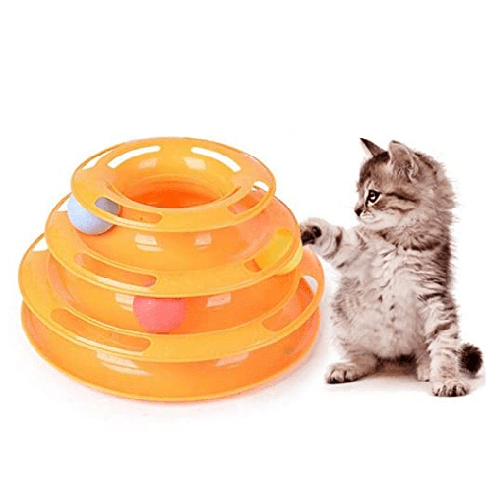 Emily Pets Interactive Tower of Tracks for Cats (Orange)