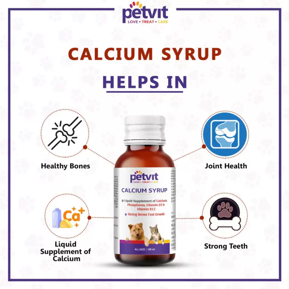 Petvit Calcium Syrup for Dogs