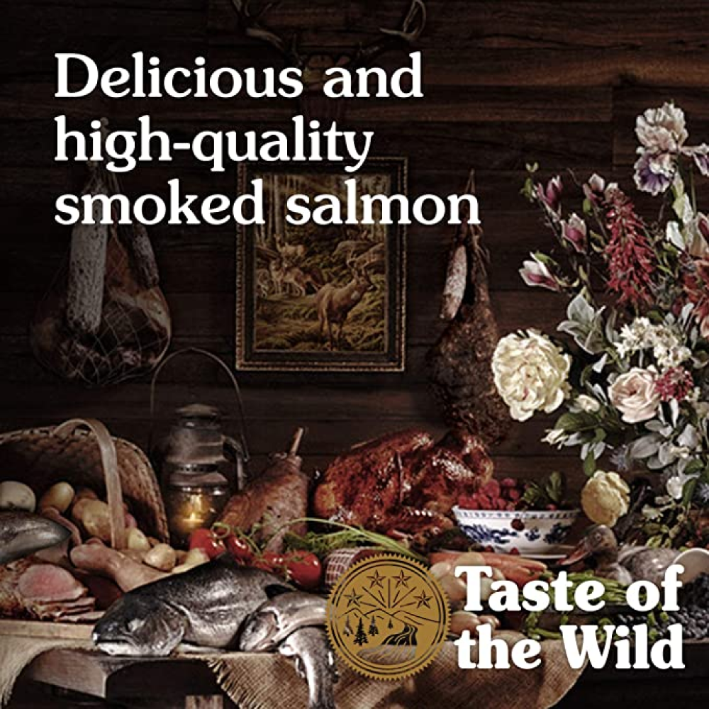 Taste of the Wild Pacific Stream Smoked Salmon Puppy Dog Dry Food | Grain Free Formula (Limited Shelf Life) Dogs- Dry Food Taste of the Wild