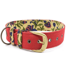 PetWale Fabric Belt Collar for Dogs (Red)