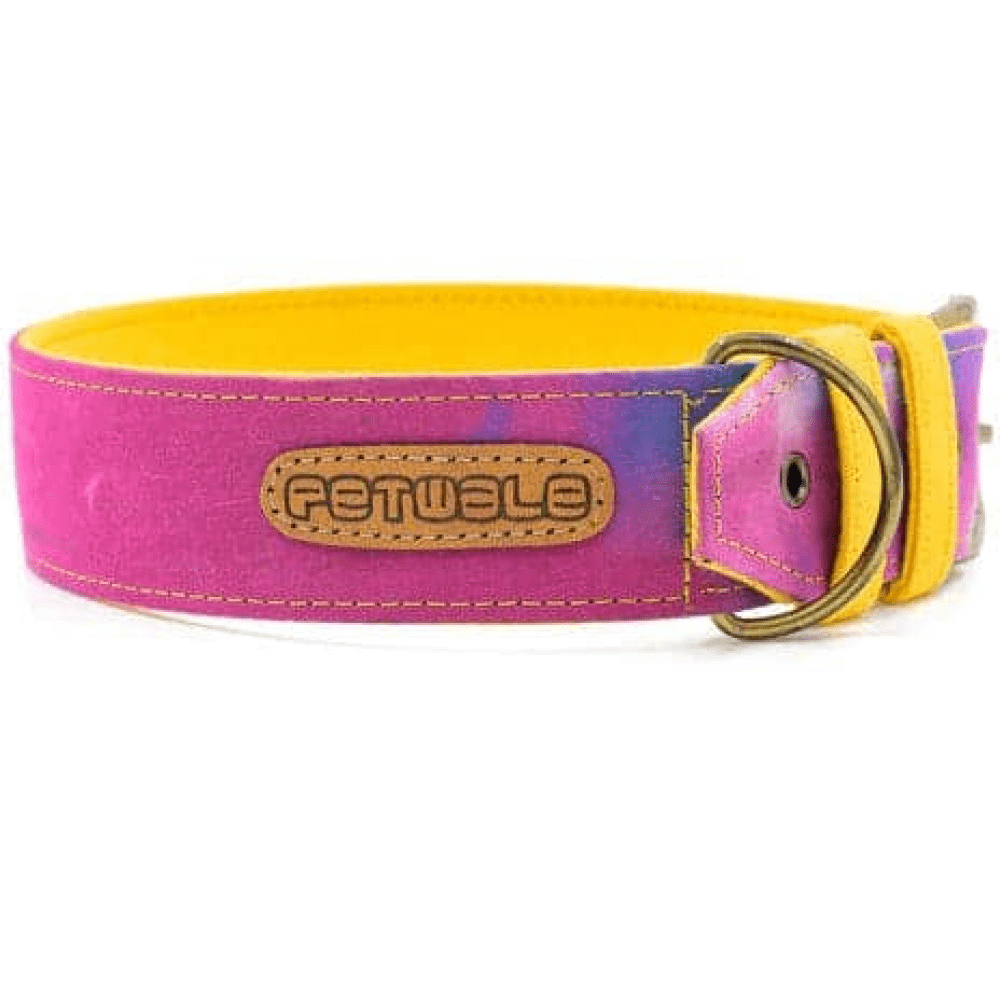 PetWale Fabric Belt Collar for Dogs (Tie Dye)