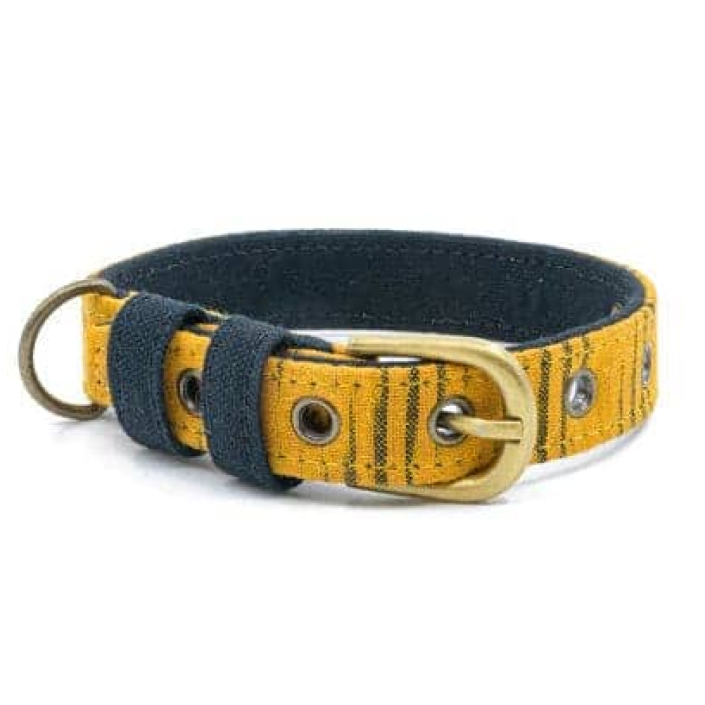 PetWale Fabric Belt Collar for Dogs (Tiger Print)