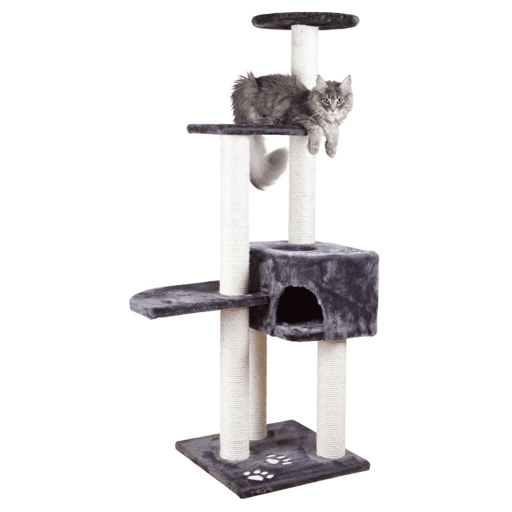 Trixie Alicante Scratching Tree for Cats (Grey) Cats-Toys Trixie Dropship 142x43x43cm