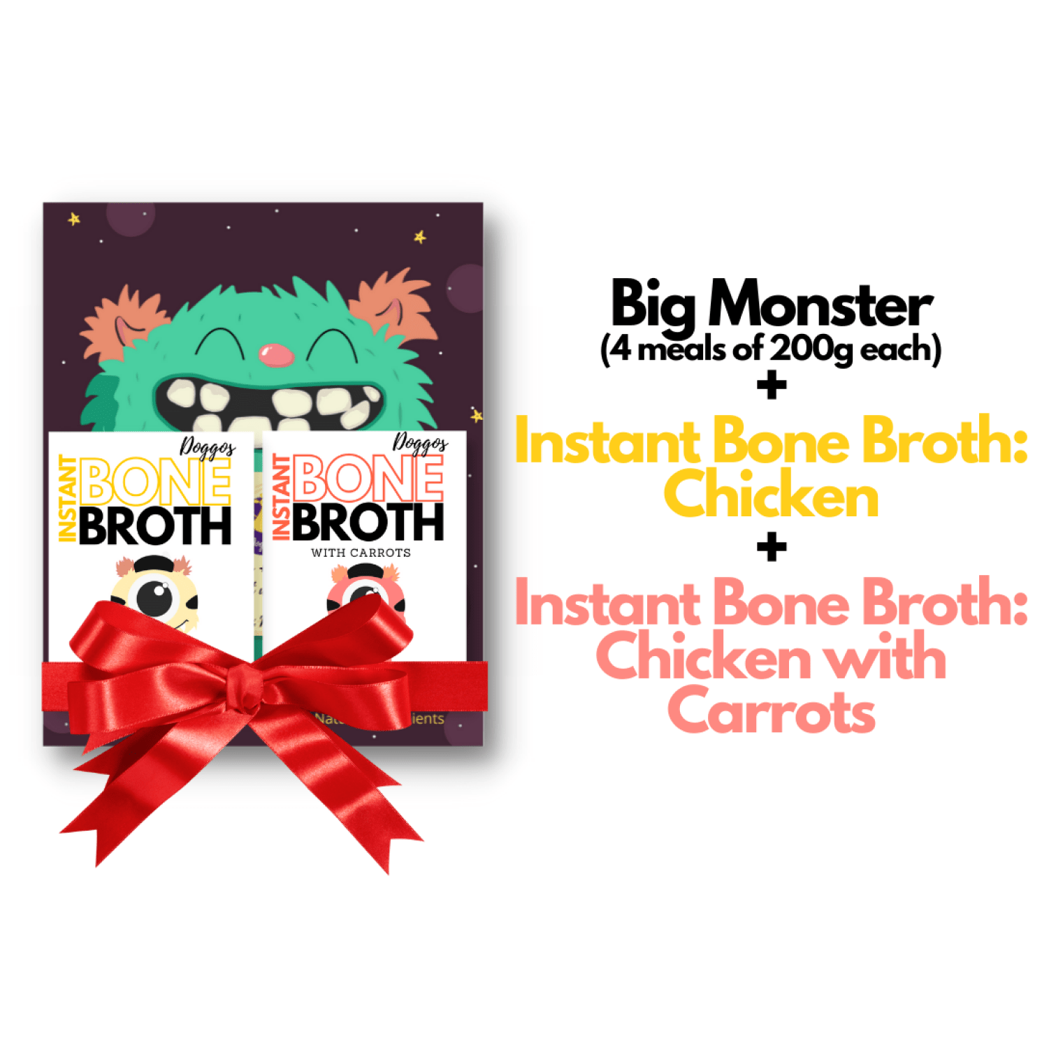 Doggos The Monster Club Fresh Food and Bone Broth for Dogs (Limited Shelf Life) (Buy 1 Get 1) Dogs-Wet Food Doggos