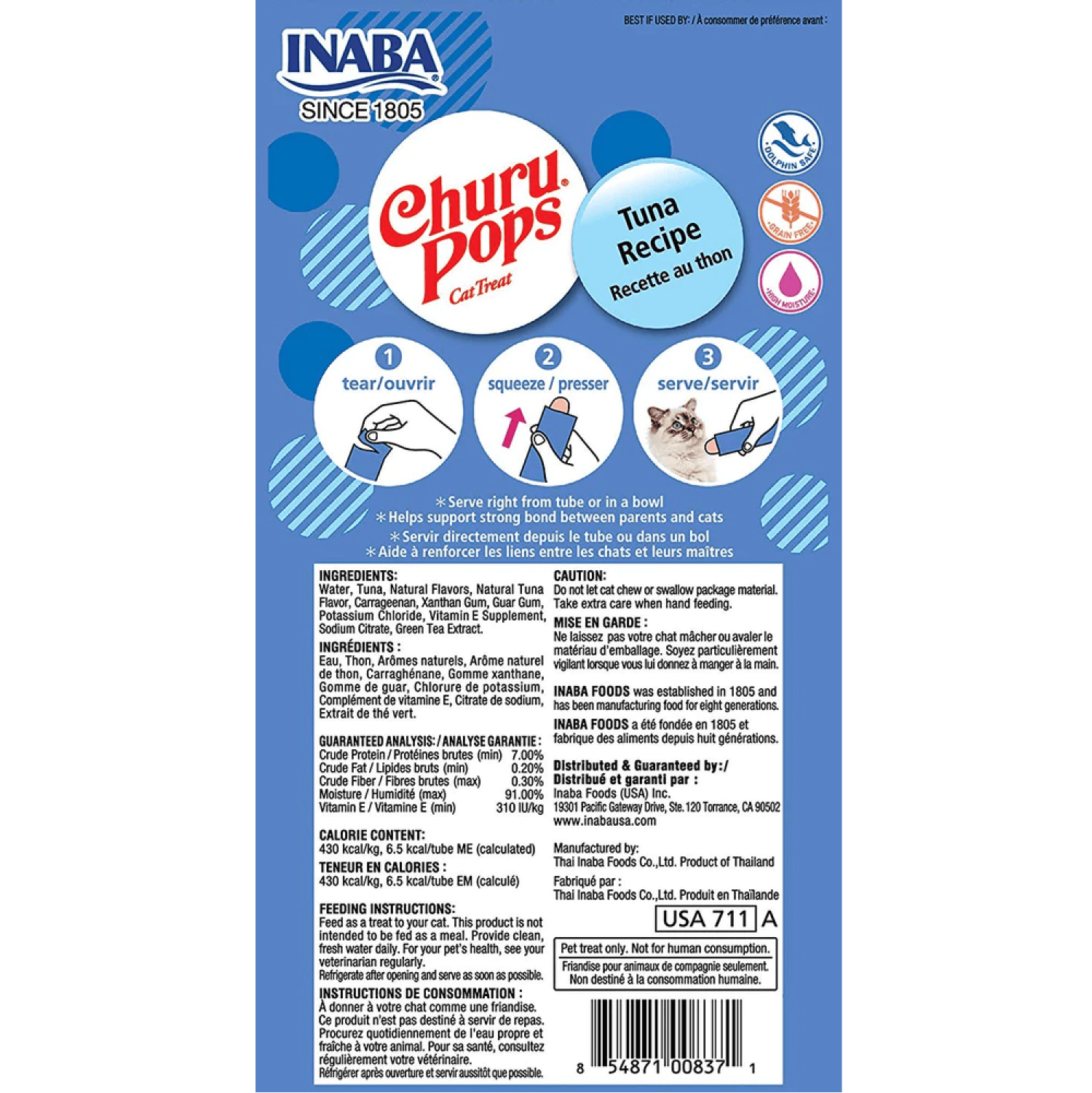 INABA Churu Pops Tuna Creamy Cat Treats