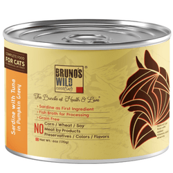 Bruno's Wild Essentials Sardine with Tuna in Pumpkin Cat Wet Food