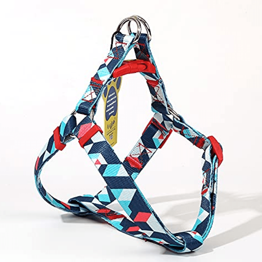 A Plus A Pets in Harness Geometric Design Harness for Dogs