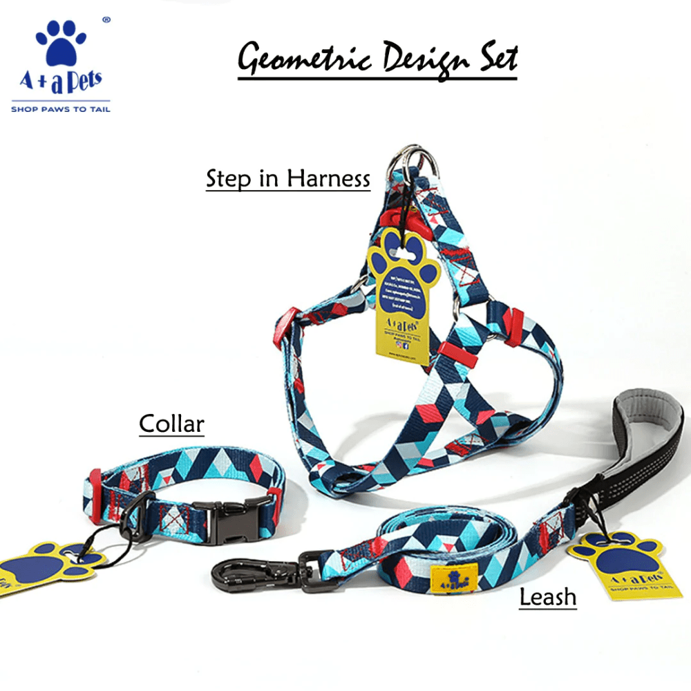 A Plus A Soft Skin Friendly Geometric Design Collar for Dogs and Cats