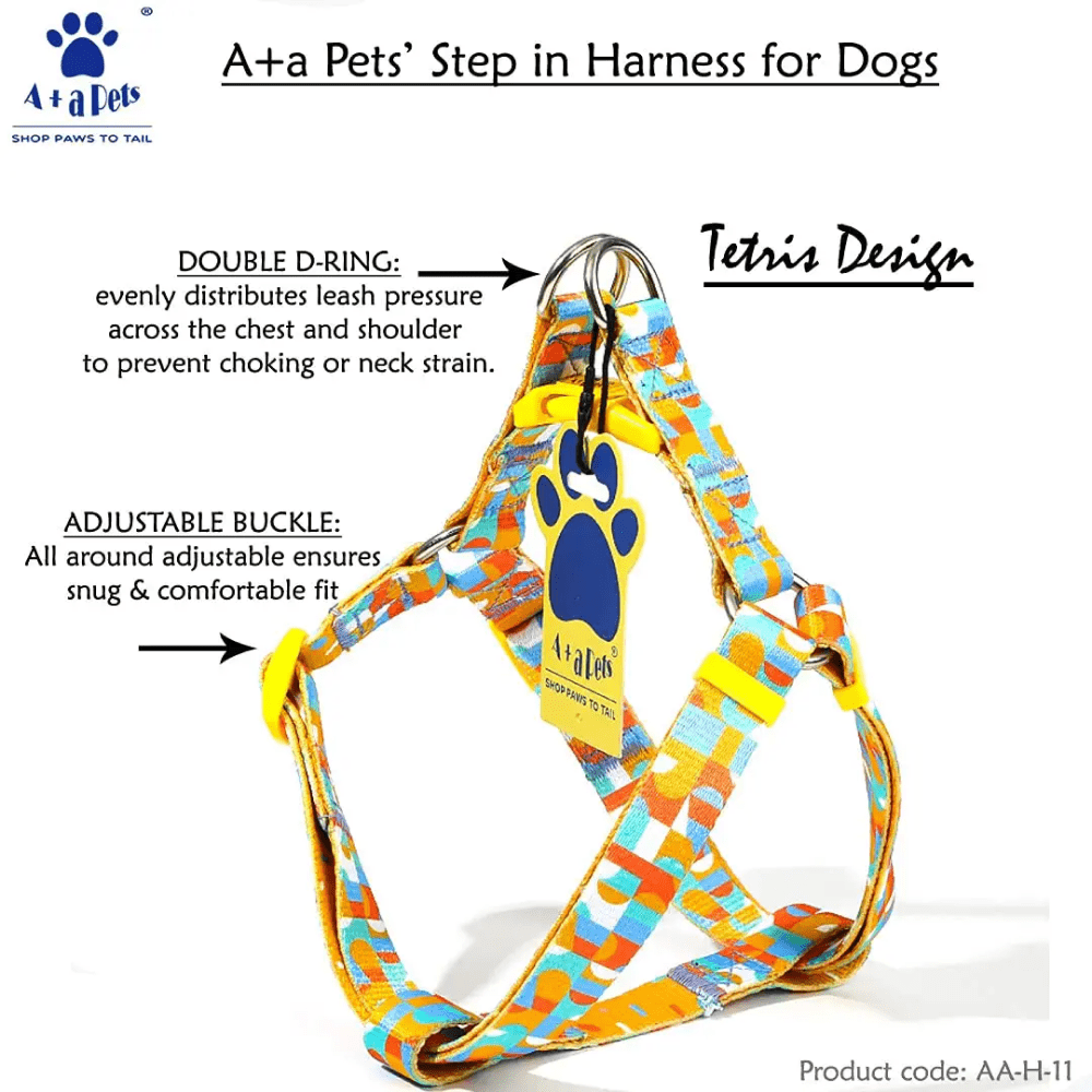 A Plus A Step in Tetris Design Harness for Dogs