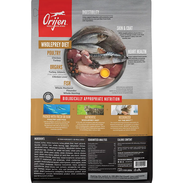 Orijen Original Cat & Kitten Dry Food (All Breeds & Ages)