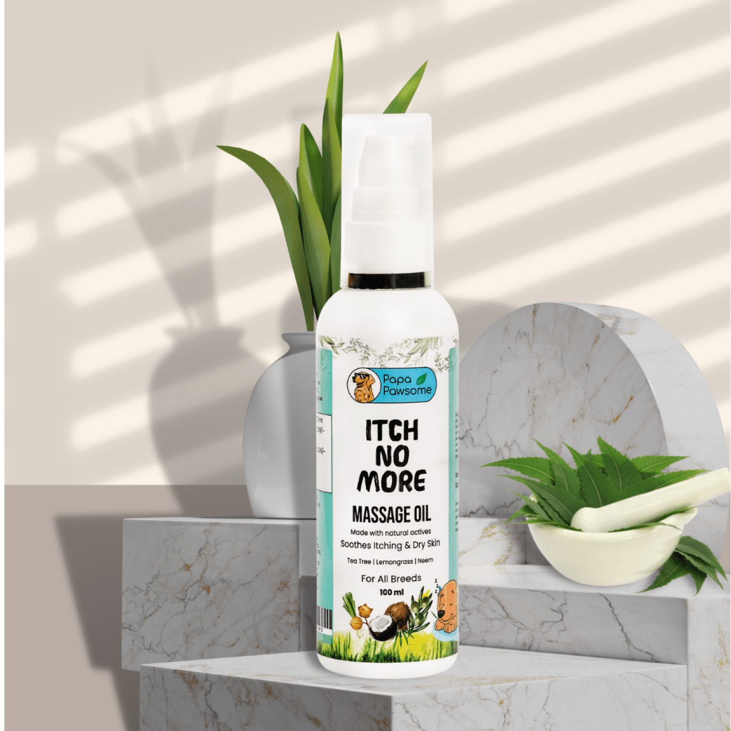 Papa Pawsome Itch No More Massage Oil for Dogs Dogs-Grooming Supplies Papa Pawsome 100mL