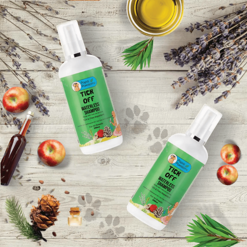 Papa Pawsome Tick Off Waterless Shampoo for Dogs