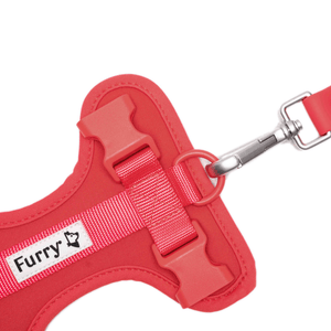 Furry & Co Bold Harness for Dogs (Coral Red)