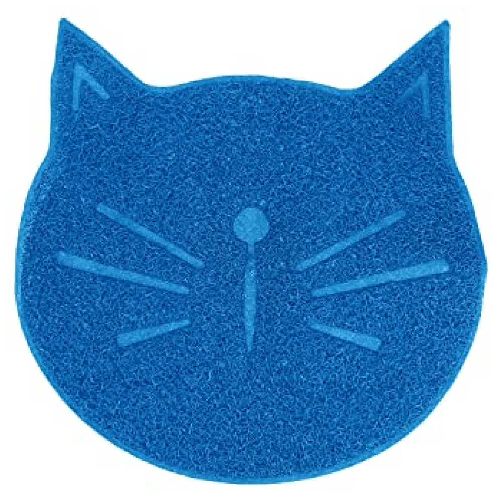 Emily Pets Litter Mat, Non Slip Litter Tracking Mat for Cats (Sky Blue)