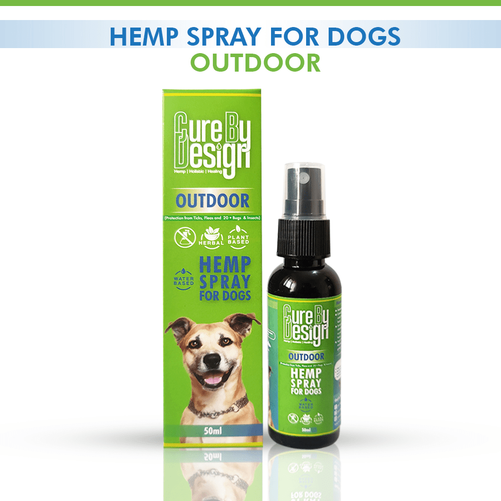 Cure By Design Outdoor Hemp Spray for Dogs