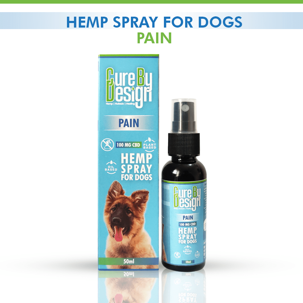 Cure By Design Pain Hemp Spray for Dogs