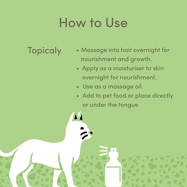 Vedic Tails Hemp Seed Oil for Dogs and Cats