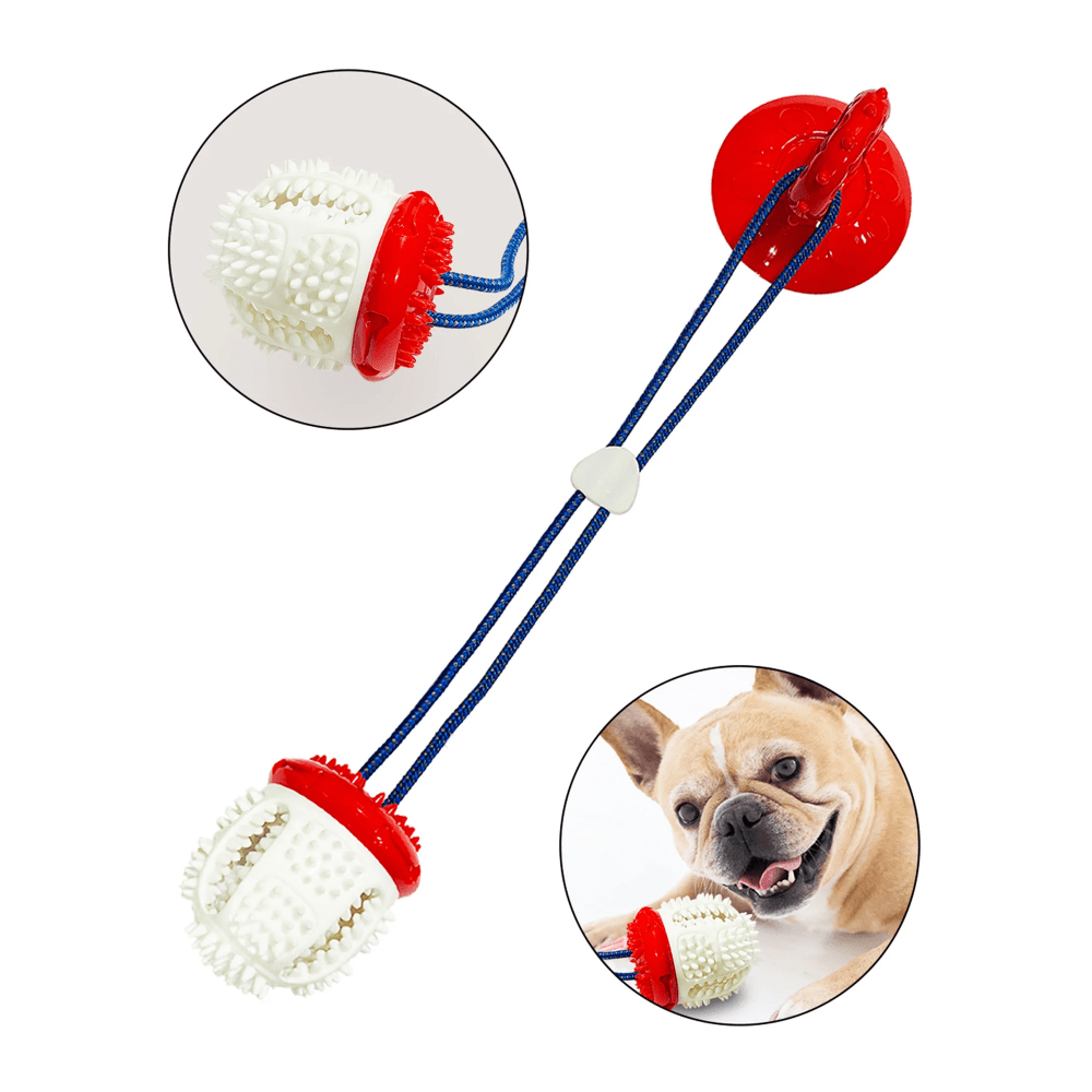Pawsindia Tug Of Wall Supreme Toy for Dogs (Red)