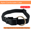 Vama Leathers Soft Durable Nylon Collar and Reflective Soft Handle All Leather Leash for Dogs Combo (Black) Dogs-Collar, Leashes, harnesses Vama Leathers