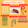 Vama Leathers Soft Durable Nylon Collar and Reflective Soft Handle All Leather Leash for Dogs Combo (Black) Dogs-Collar, Leashes, harnesses Vama Leathers