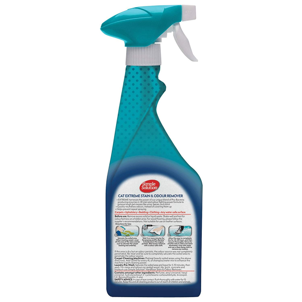 Simple Solution Stain & Odor Remover Spray for Cats Litter Supplies Simple Solution