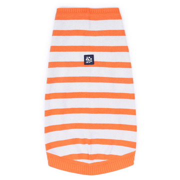 Dear Pet Stripes Pullover for Dogs (Cream & Orange)