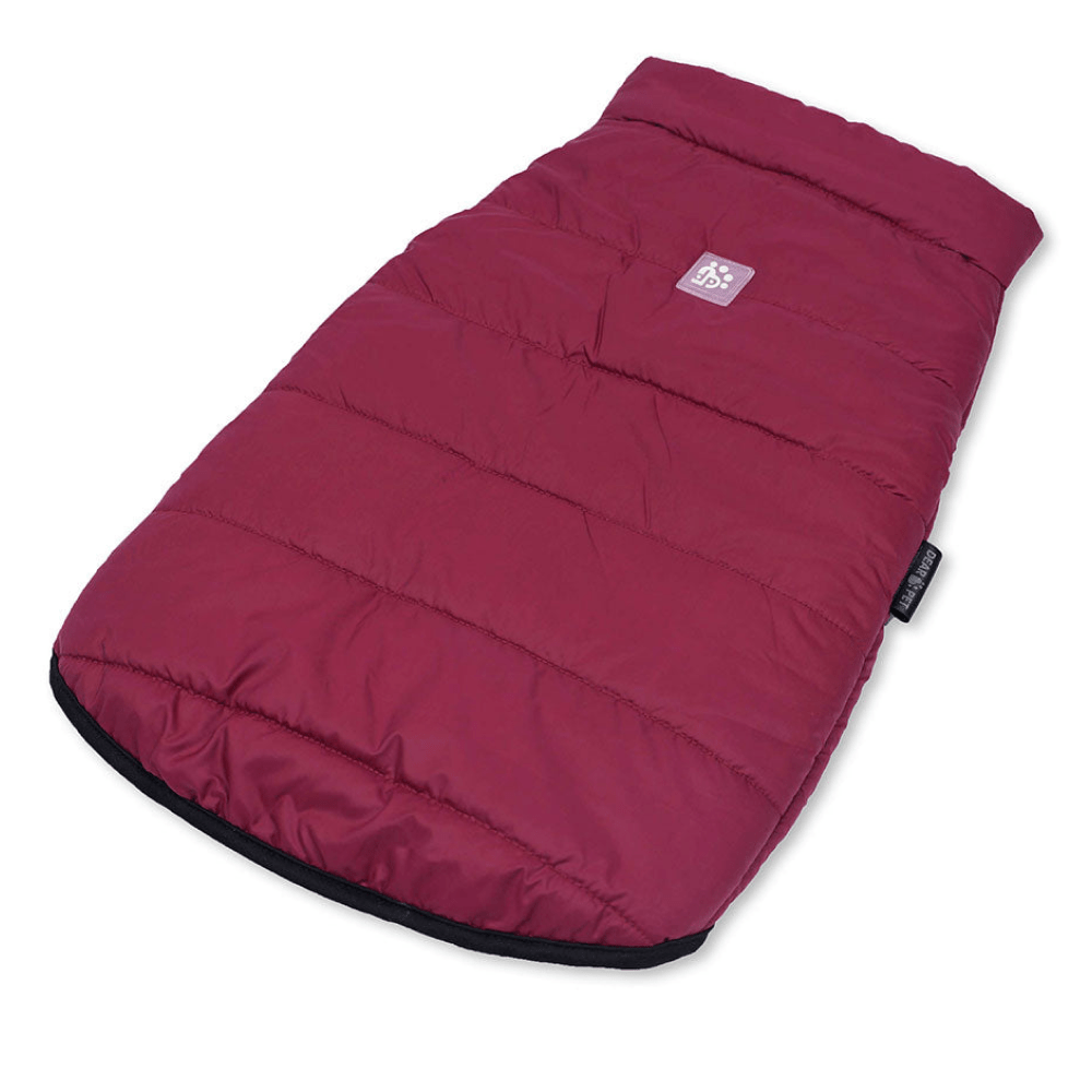 Dear Pet Quilted Jacket for Dogs (Maroon)
