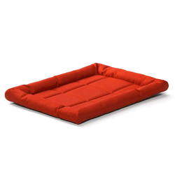 Kozi Pet Rectangular Shaped Bed for Dogs and Cats (Red)