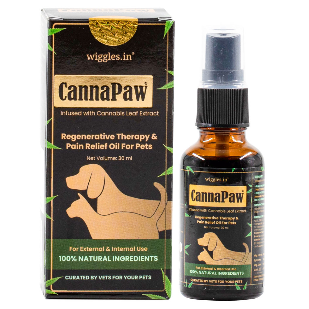 Wiggles CannaPaw Hemp Oil Extract Relief Spray for Dogs and Cats