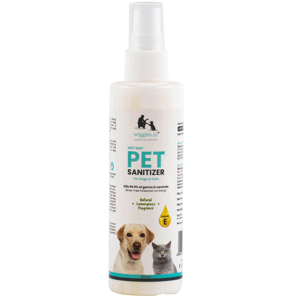 Wiggles Wiggles Pet Sanitizer Spray for Dogs and Cats