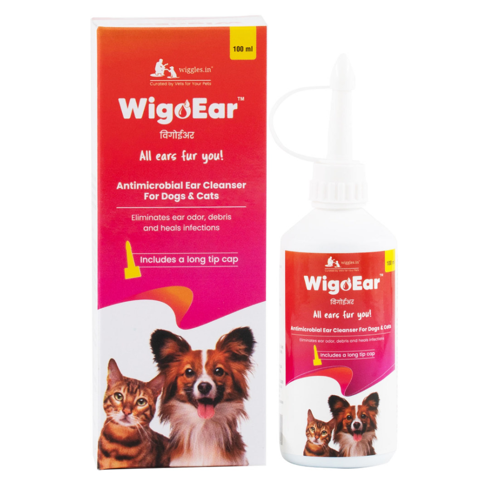 Wiggles WigoEar Ear Cleaner Cleaning Solution for Dogs and Cats