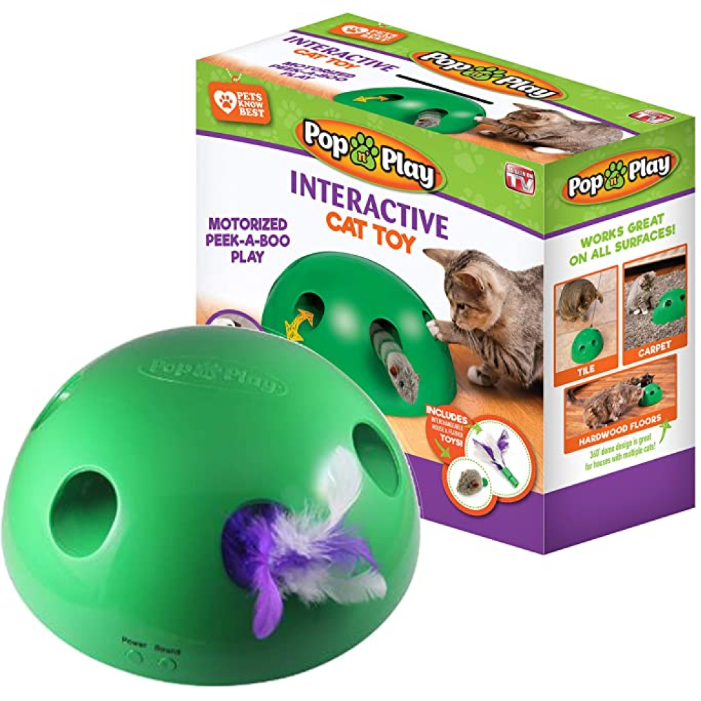 Dropship Cat Toy 1-Layer Turntable Cat Ball Toy With Feather  Stick,Interactive Cat Toy With 5 Interactive Balls ,Cat Scratching Post  With Mat to Sell Online at a Lower Price