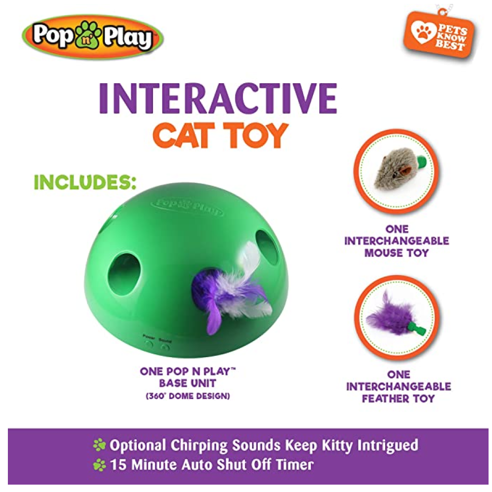 Wobble Wag Pop N Play Interactive Toy for Cats