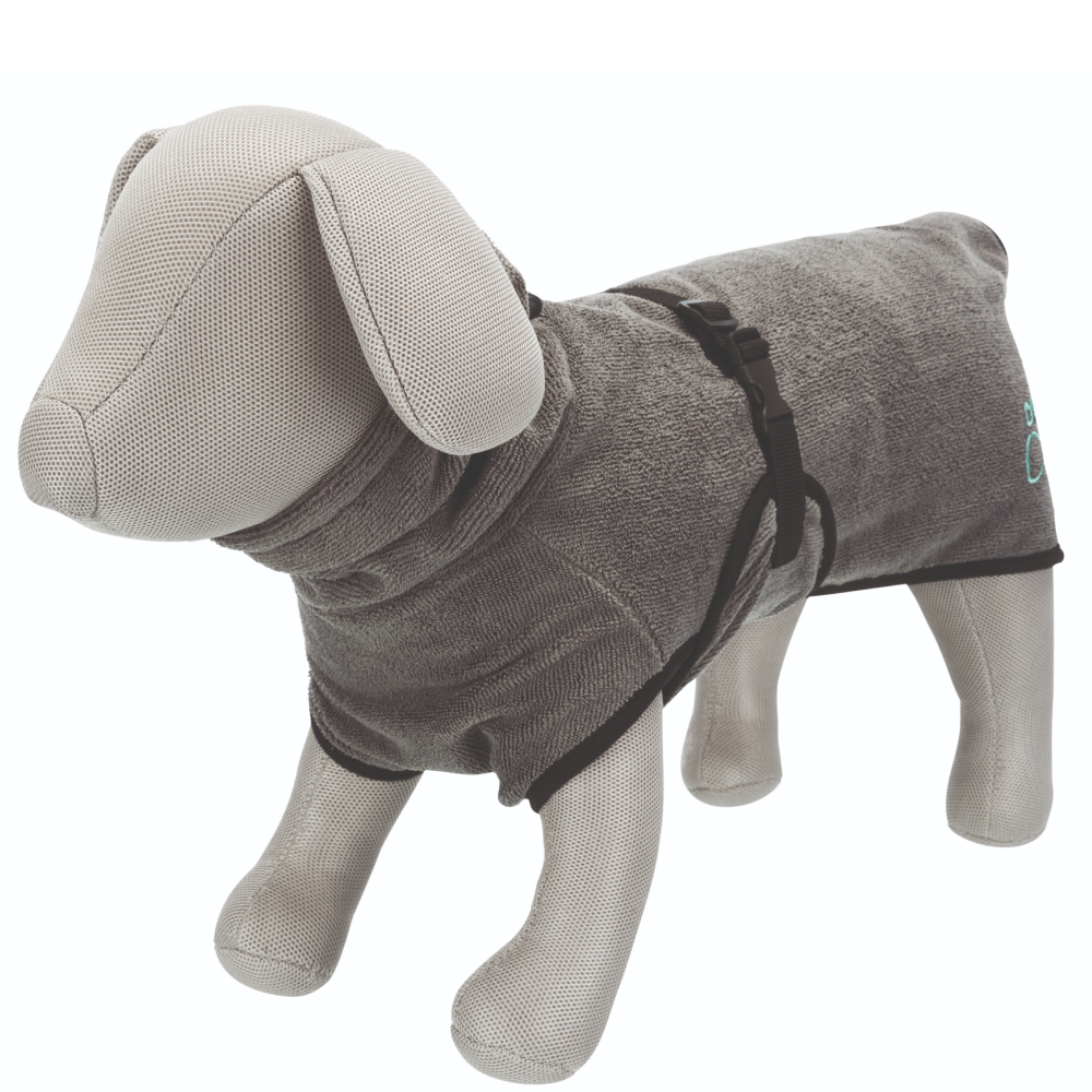Trixie Bathrobe for Dogs (60cm, Grey)