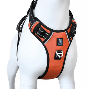 Hank 3M Reflective Harness for Puller Dogs (Neon Orange)