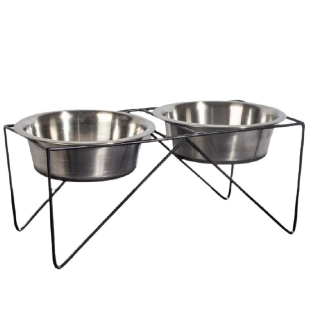 Pets Empire Stainless Steel bowl with Stand for Dogs and Cats