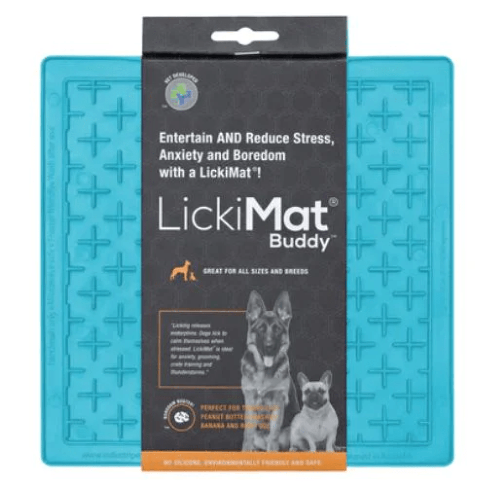 LickiMats Classic Buddy Slow Feeder for Dogs and Cats (Turquoise)