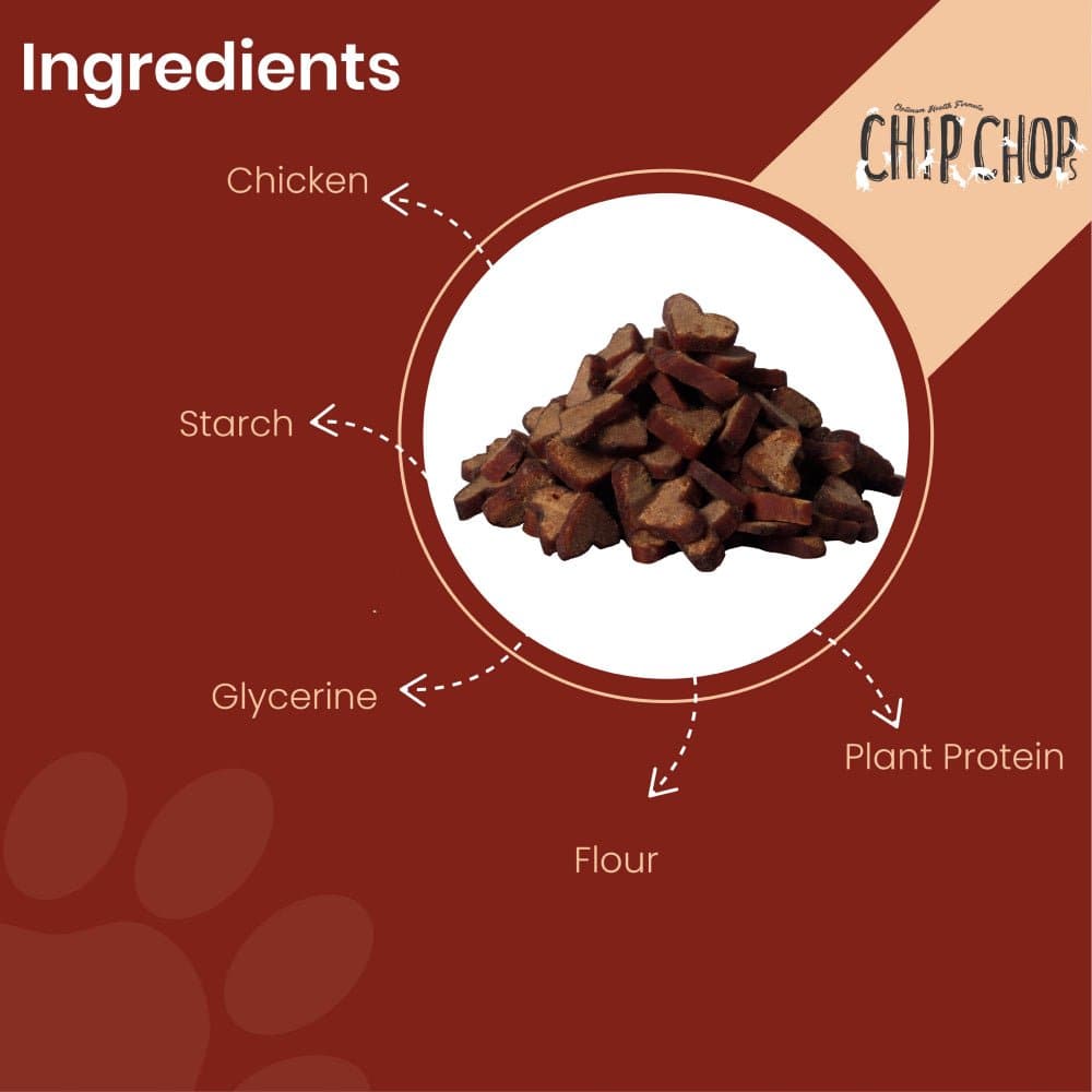 Chip Chops Barbeque Hearts Dog Treats