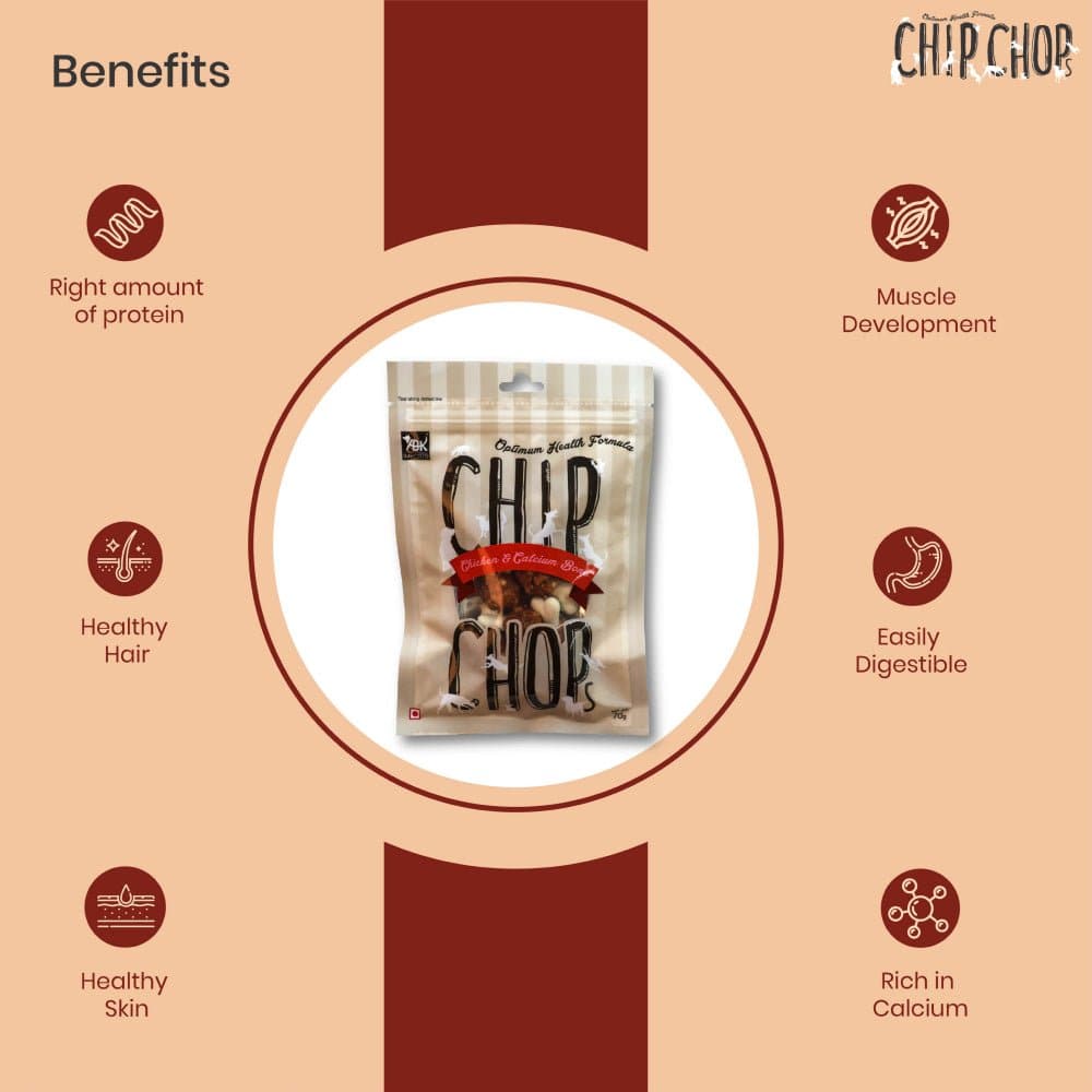 Chip Chops Chicken and Calcium Bone Dog Treats