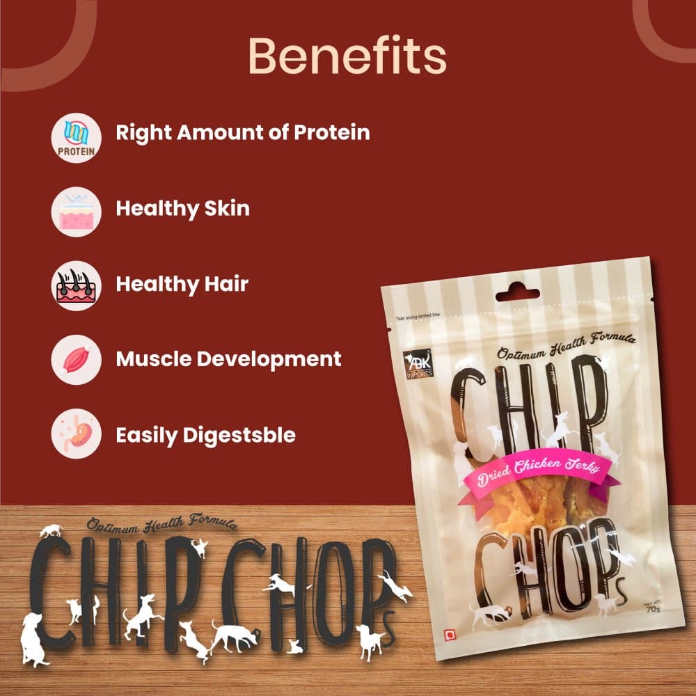 Chip Chops Sun Dried Chicken and Chicken Tenders Jerky Dog Treats Combo Dog Treats + Others Chip Chops