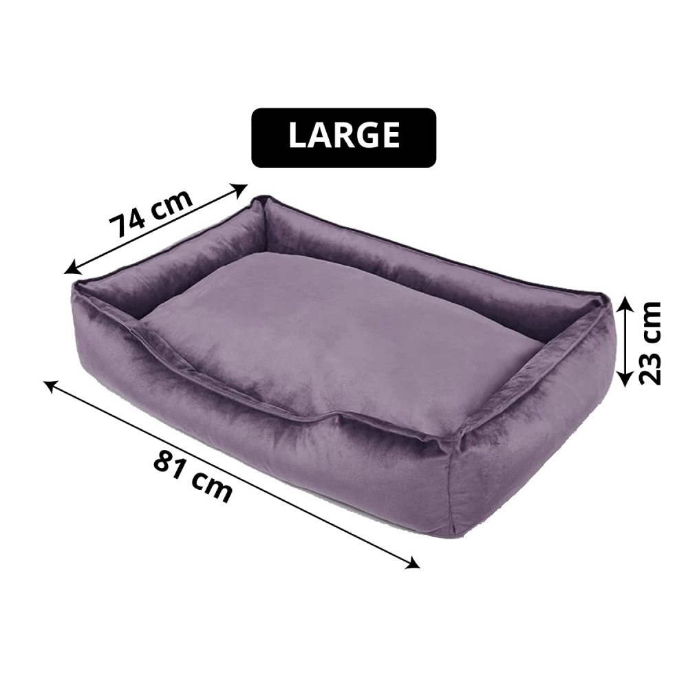 Hiputee Premium Range Soft Velvet Washable Cover for Dogs and Cats (Purple)