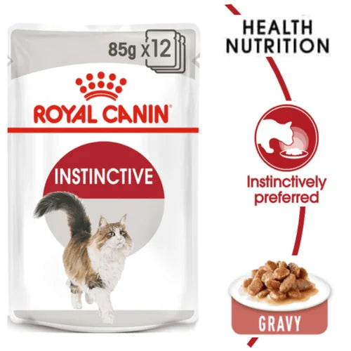 Royal Canin Instinctive Gravy Wet Food and Hair & Skin Care Adult Gravy Cat Wet Food Combo Exclusive Combo Royal Canin