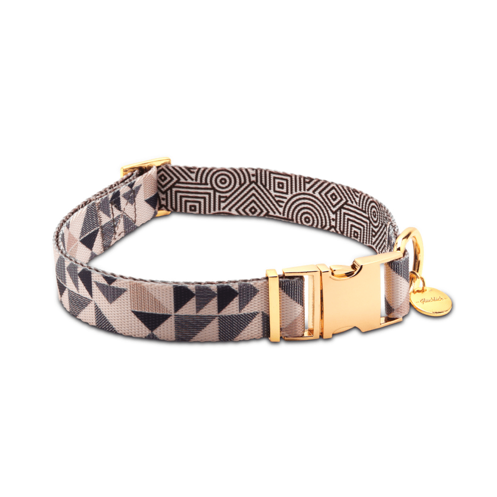 Glucklich Printed Polyester Adjustable Pet Collar for Dogs (Ohio) Rewards Dogs-Collar, Leashes, harnesses Glucklich M:18-22in Neck
