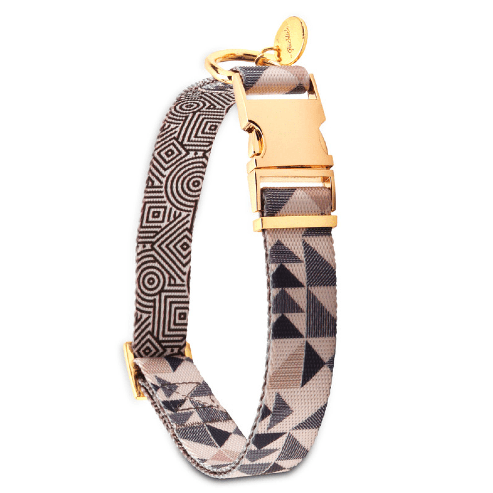 Glucklich Printed Polyester Adjustable Pet Collar for Dogs (Ohio) Dogs-Collar, Leashes, harnesses Glucklich