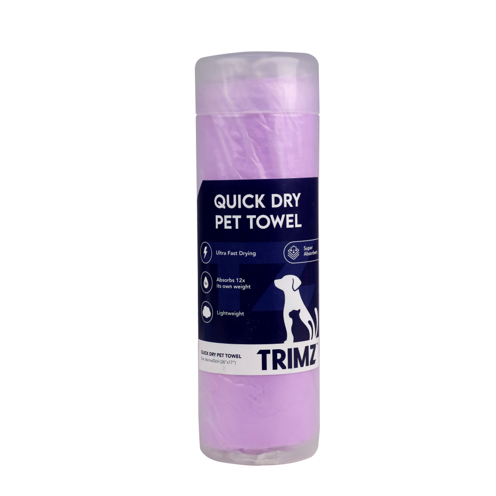 Trimz Quick Dry Absorption Towel for Dogs and Cats (26 x 17 inch)
